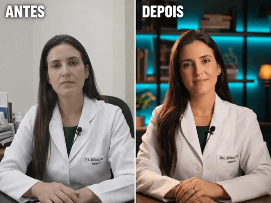 Médica com presença digital